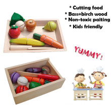 Wooden Play Cutting Vegetable Toy
